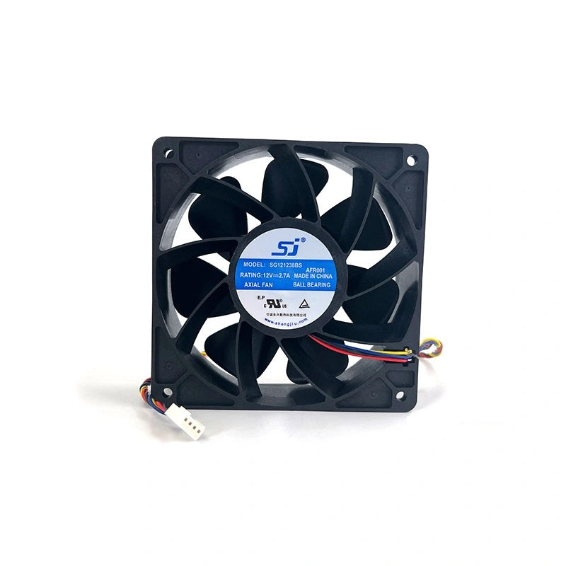 SJ Axial Fan SG121238BS - Efficient 120x38mm ASIC Miner Cooling Fan